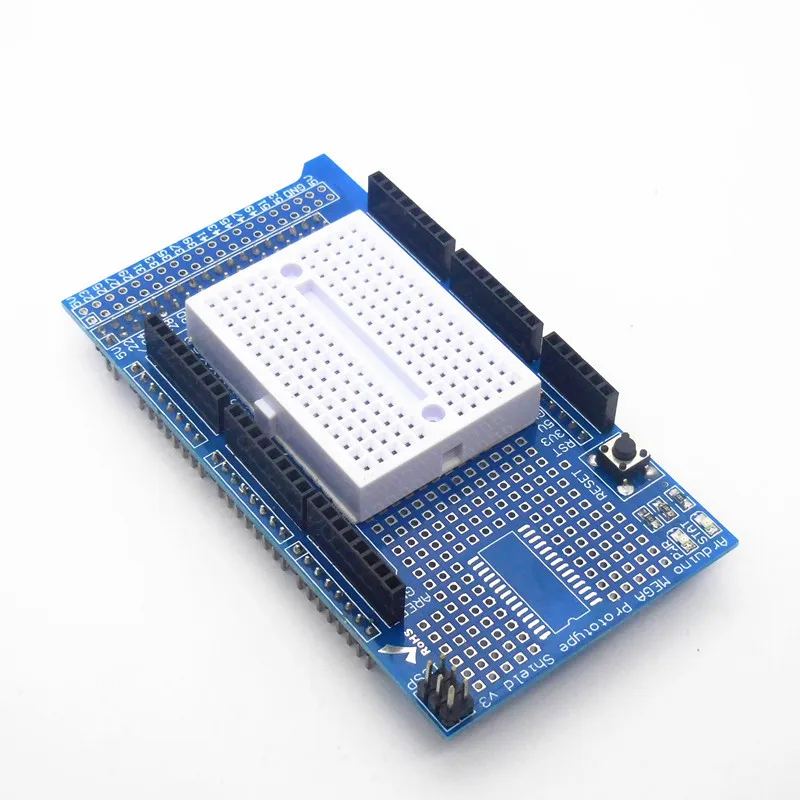 Prototype Shield Protoshield V3 Expansion Board with Mini Bread Board MEGA + White breadboard