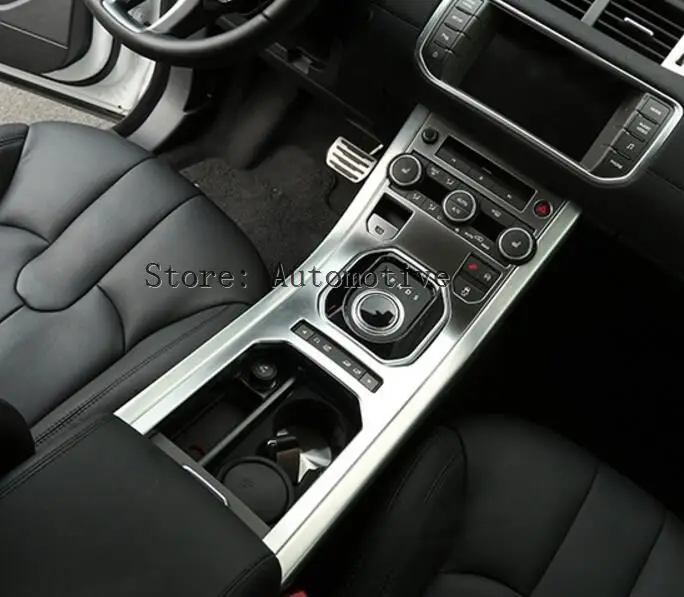 

For Land Rover Range Rover Evoque 2013-2016 Accessories Center Console Gear Panel ABS Chrome Decorative Cover Trim Car Styling