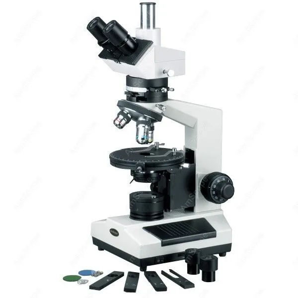 

Trinocular Polarizing Microscope --AmScope Supplies Trinocular Polarizing Microscope 40X-800X