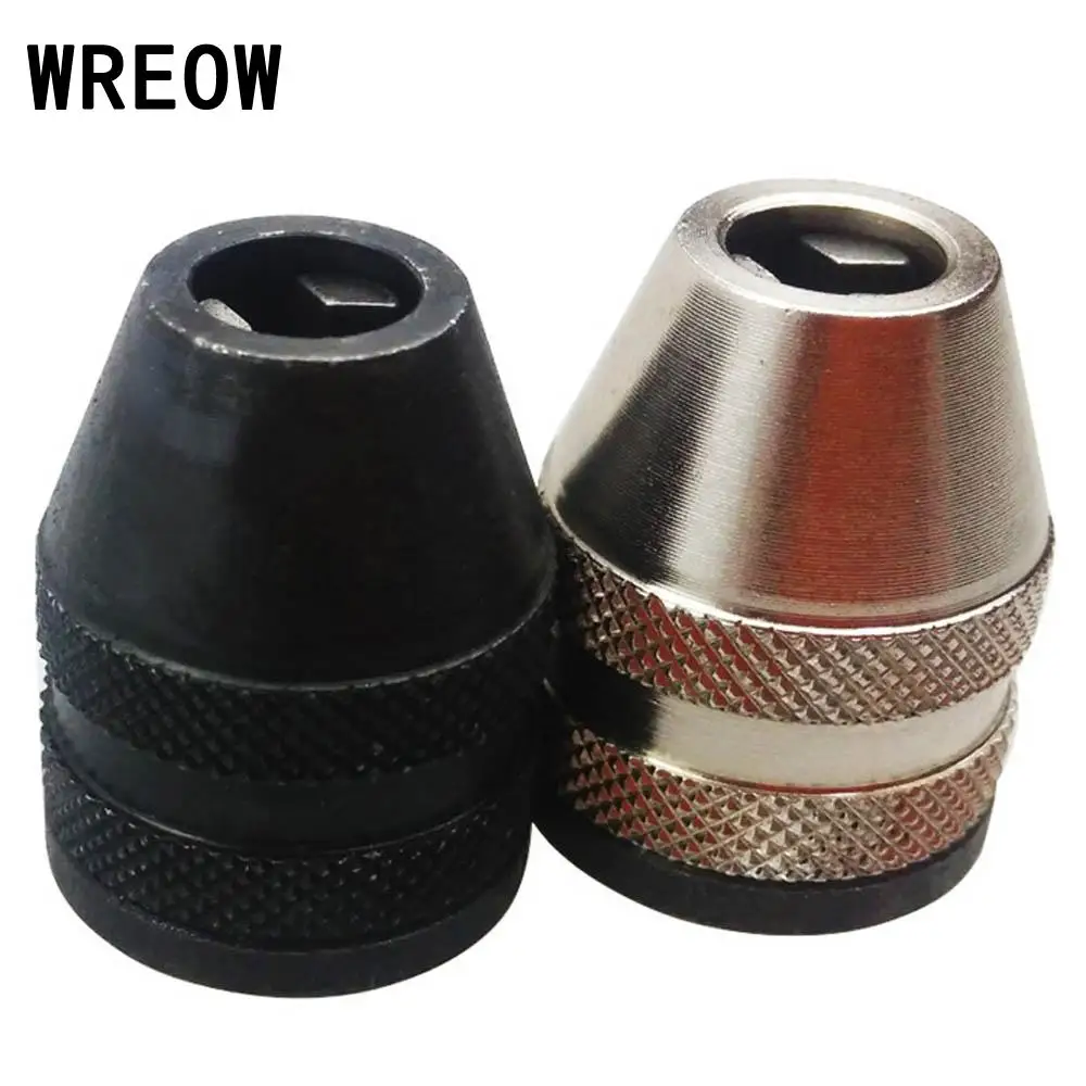 M8X0.75 Keyless Drill Bit Chuck Rotary Tools Quick Change Adapter Converter White/Black High Quality