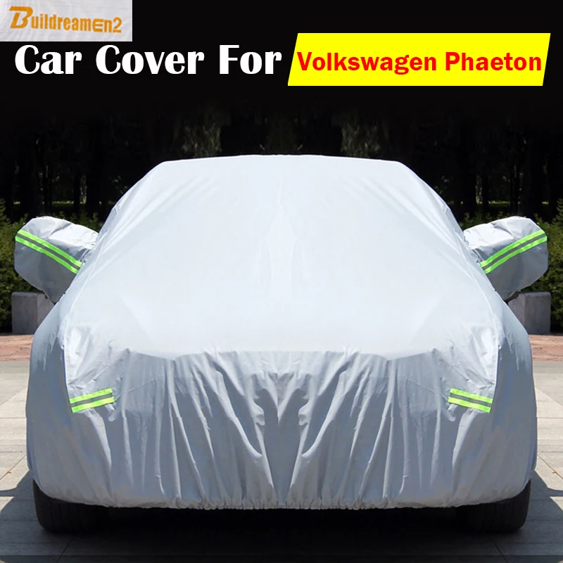 

Buildreamen2 Car Cover Rain Sun Snow Preventing Auto Scratch Anti UV Cover Waterproof Dust Proof For Volkswagen Phaeton