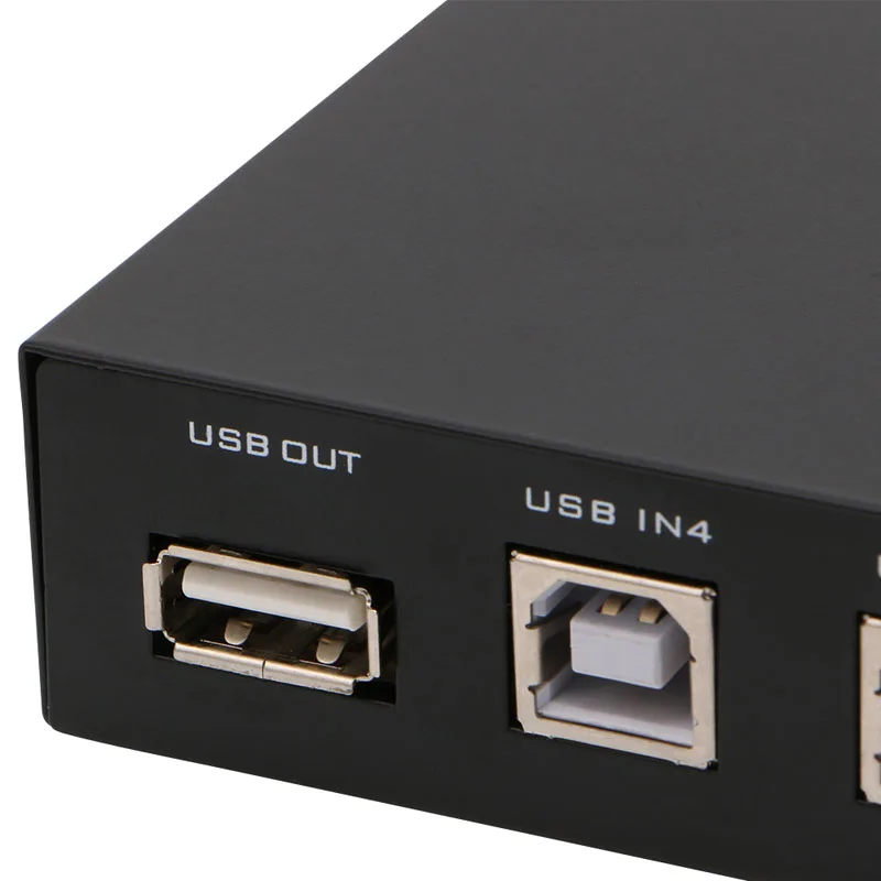 Comutador de dispositivo compartilhamento, 4 portas usb, caixa adaptadora para pc, scanner, impressora
