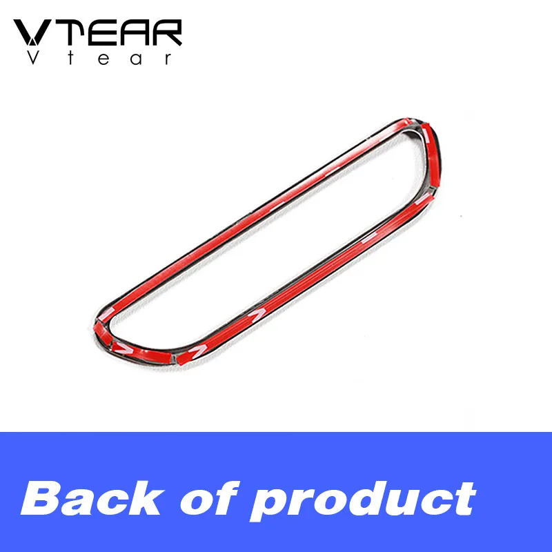 Vtear for Haval F7 F7X rear air outlet cover interior mouldings centre armrest outlet vent sticker frame automobile accessories