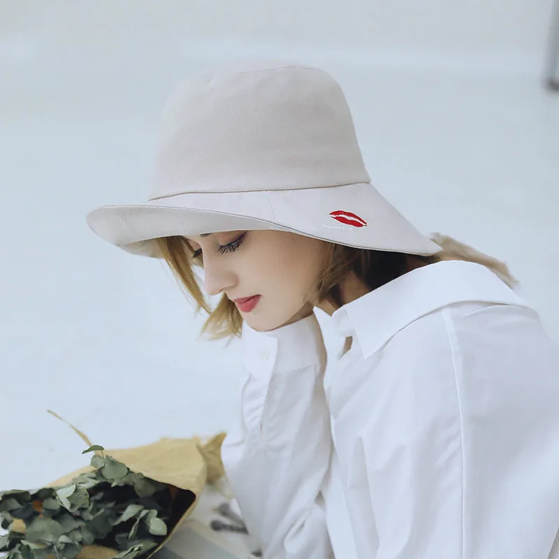 

Fisherman's Hat Girl Summer Korean Version Sun Protection Bucket Cap Women Travel Beach Sunshade All-match Fisher Hats H7119