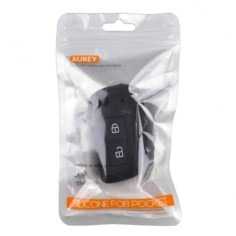 AX For Nissan X-Trail Juke Qashqai Micra Pulsar 2014 2015 2016 2017 2018 2 Button Silicone Car Remote Key Fob Shell Cover Case