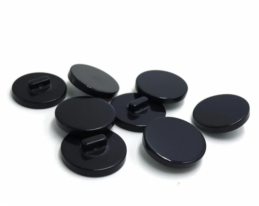 2018 Rushed Direct Selling 12mm/15mm/20mm/25mm/30mm  black resin button 50pcs/lot Fashionable Resin ButtonSweater Buttons