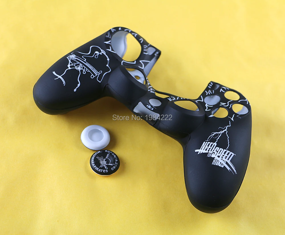 10pcs/lot hot sale silicone case with joystick grips caps for ps4 wireless controller