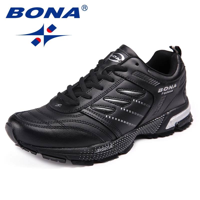 BONA New Arrival Classics Style Men Running Shoes Action Leather Men Athletic Shoes Outdoor Jogging Sneakers