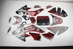 3M Decals Emblems Stickers Graphics CRF50 SSR SDG DHZ Thumpstar pit dirt Bike Red/Black Colour