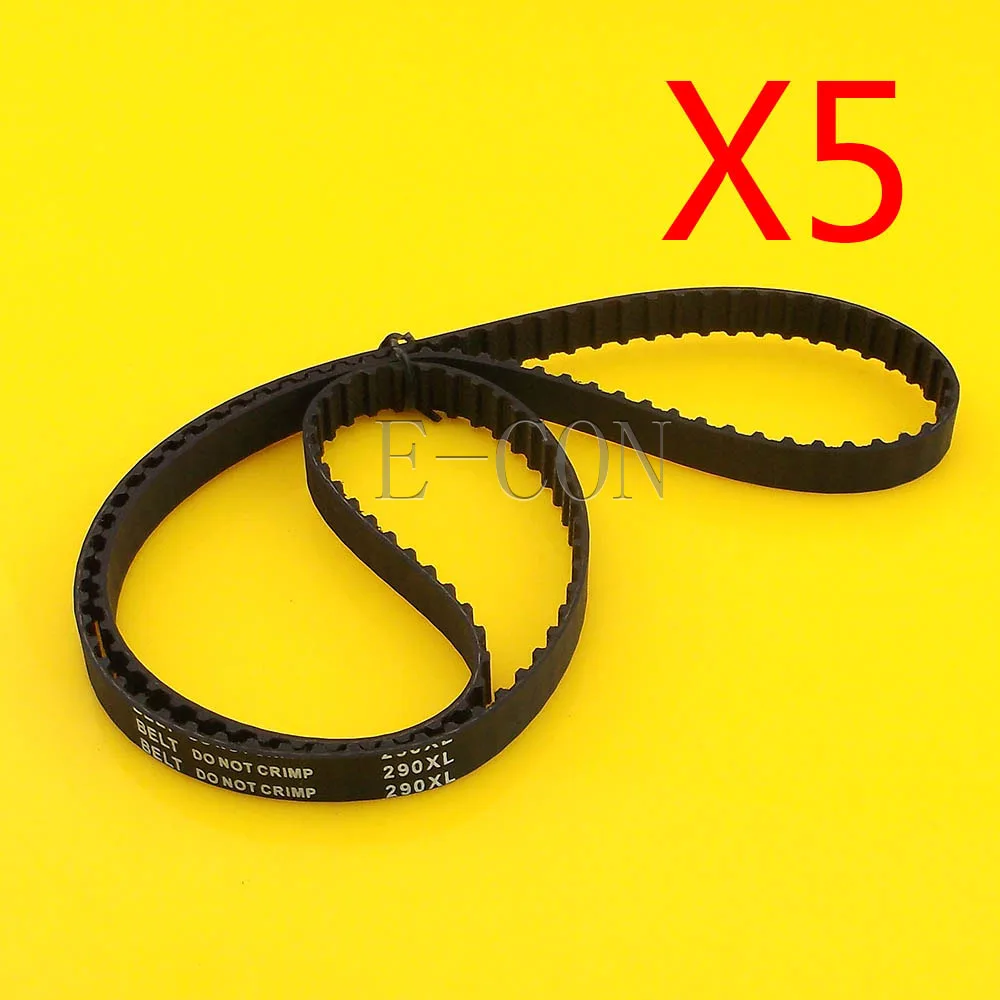 

5pcs 290XL Timing Belt L039 145Teeth Width 0.39inch(10mm) XL Positive Drive Pulley for CNC Stepper Motor and Engraving Machine