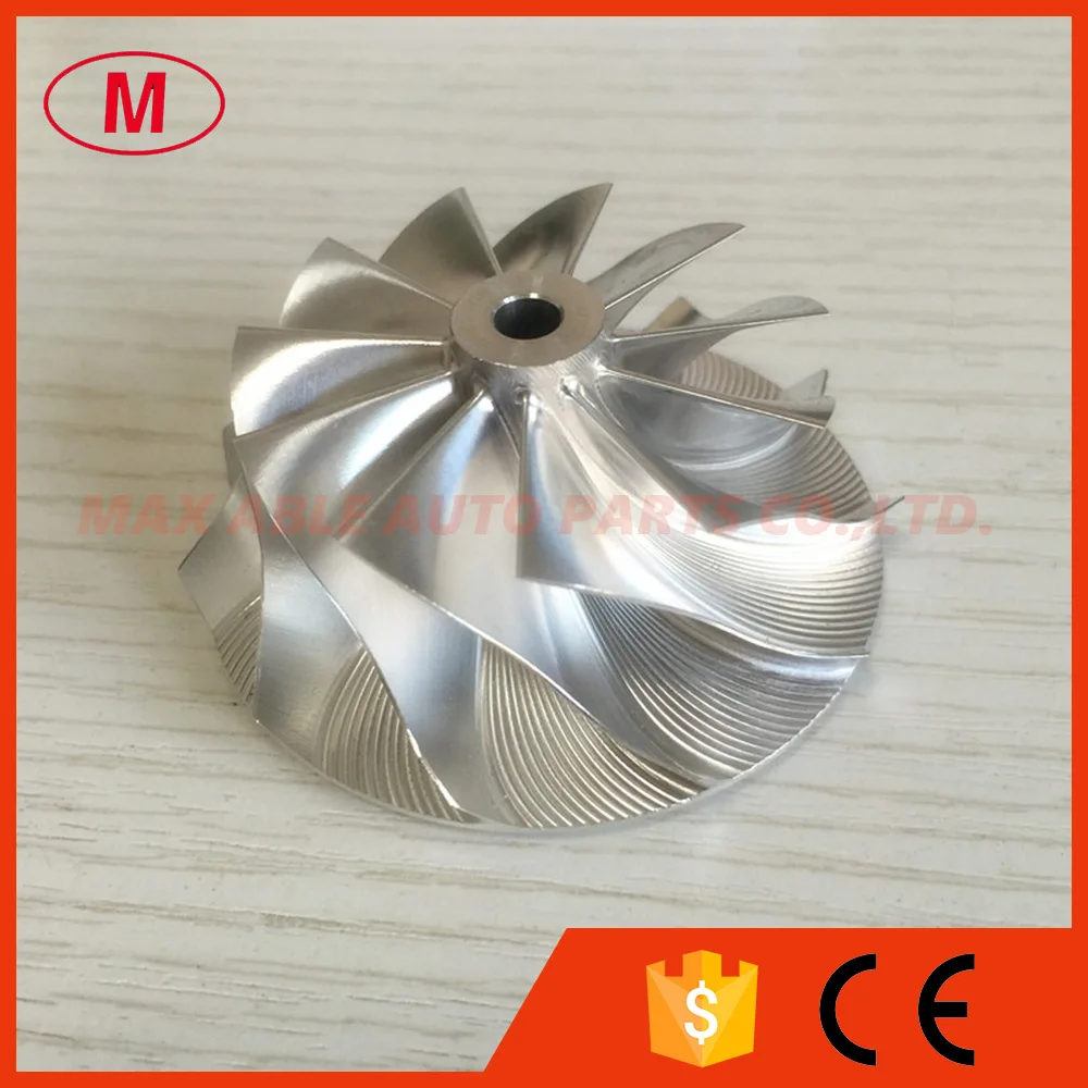 TD04HL 19T  46.02/58.00mm 11+0 blades  49189-X Turbocharger milling/aluminum 2618/billet  compressor wheel