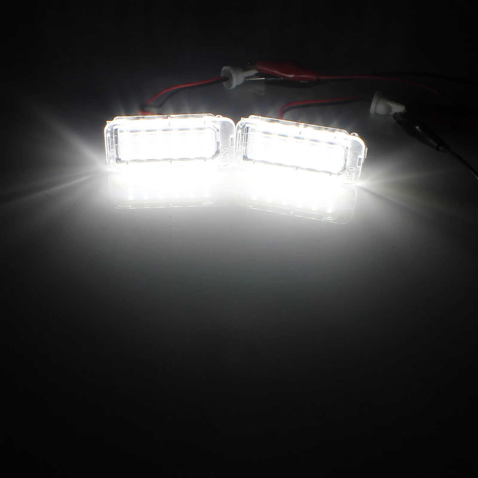 Imagen 6: ANGRONG 2 luces LED blancas para matrícula para Ford Focus C-MAX S-MAX Mondeo Kuga Ranger