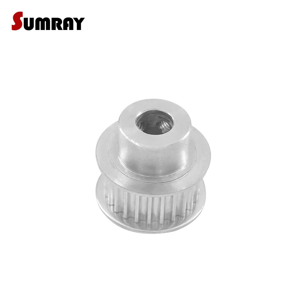 2pcs HTD3M 15T Tooth Belt Pulley 4/5/6/6.35/8mm Inner Bore 11/16mm Width Synchronous Pulley Wheel for Sewing Machine