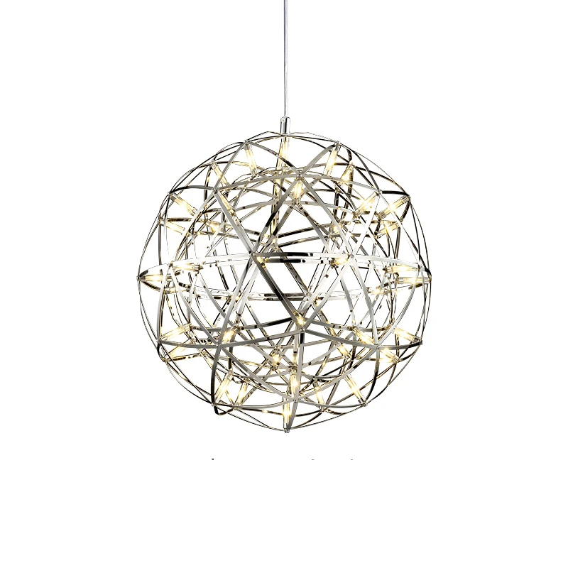 Art Sky Fireworks LED Stainless Steel Dia20/30/40/45/50/60/65CM LED Pendant Lamps Home Lighting Modern Design Lighting Fixtures