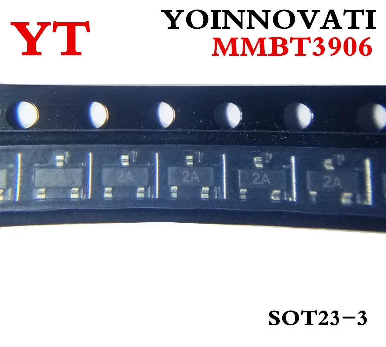 3000pcs/lot MMBT3906LT1G  MMBT3906 2N3906 3906  TRANS PNP  2A SOT23 IC