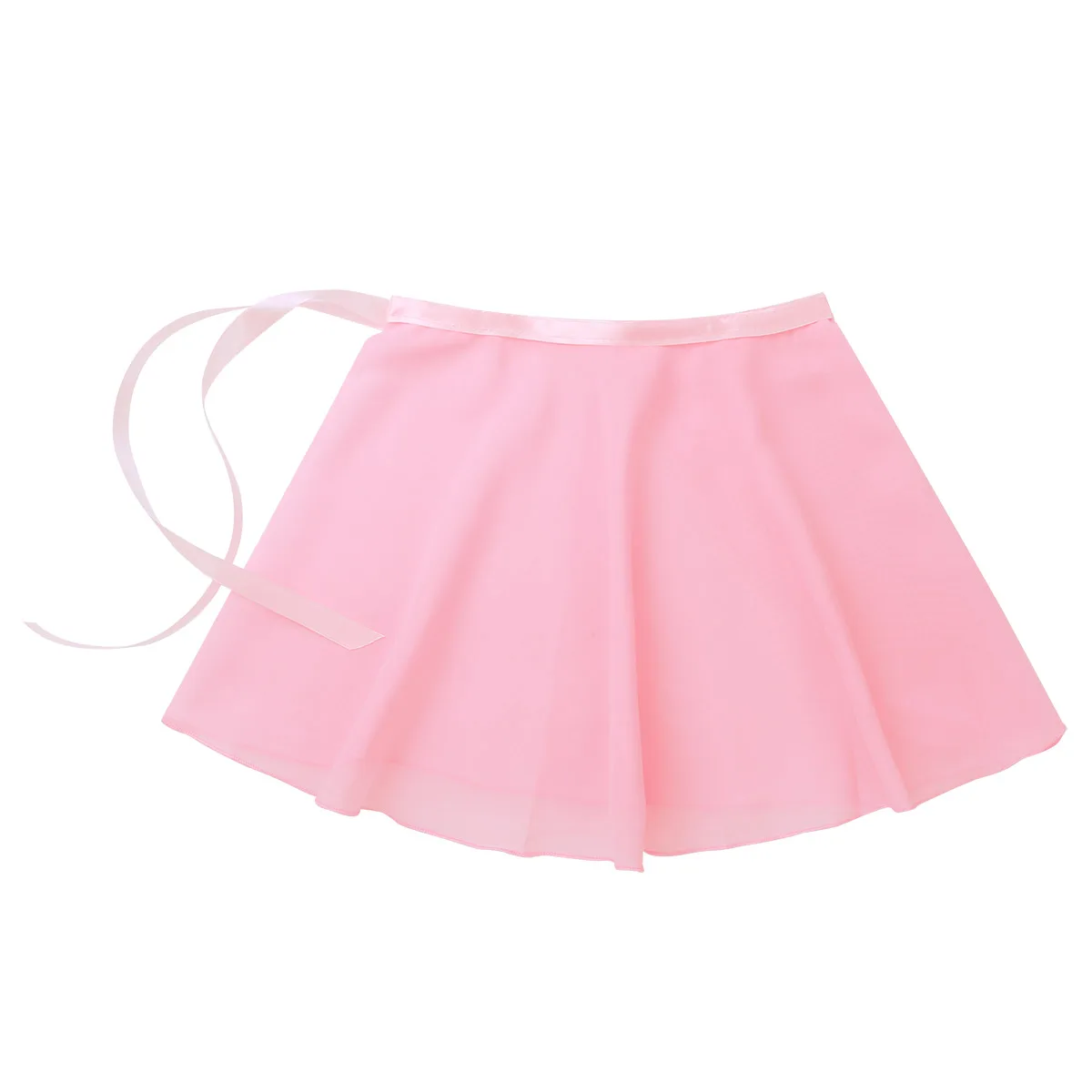 Saia tutu de chiffon para balé feminina, saia tutu de ginástica com envoltório para skate e dança, balé de chiffon, vestidos de balé