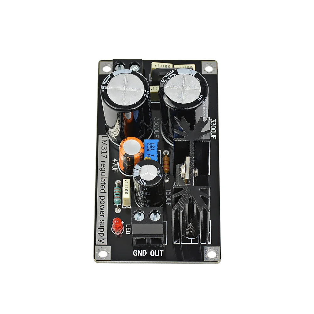 AIYIMA Audio LM317 Placa de fuente de alimentación regulada ajustable AC a DC regulador lineal ajustable con placa de filtro rectificador