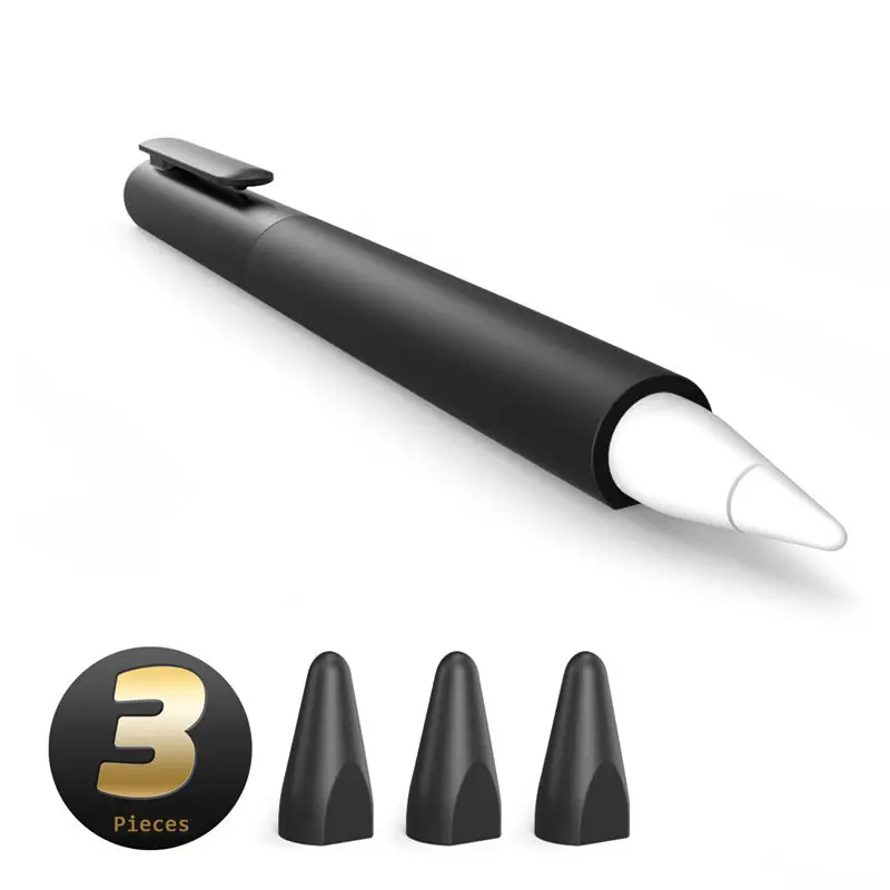 SUPCASE Silicone Protective Case for Apple Pencil (2nd Generation), Anti-Slip Grip with Nib Cover (3 Pieces) Accessories