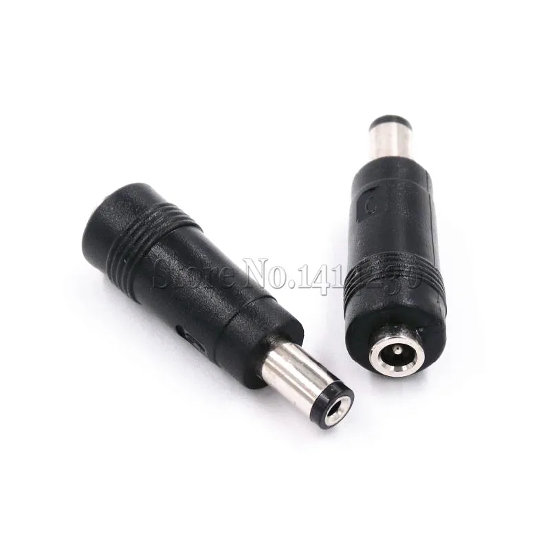 DC Power Adapter Connector Plug DC Conversion Head Jack Male Plug 5.5*2.1mm Turn To Female 3.5*1.35mm