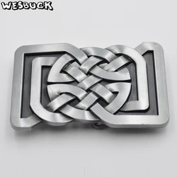 WesBuck Brand Meltal Cool Belt Buckls For Men's Belt Buckles Western Cowboy Cowgirl Belt Buckle With PU Belt