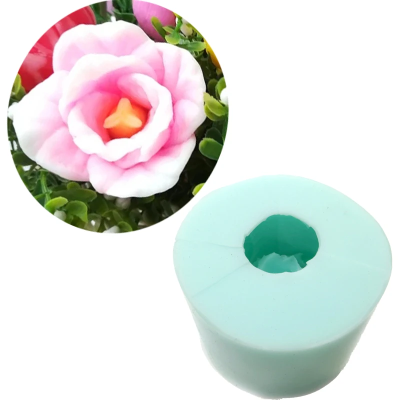 PRZY HC0017 Tulip Mold Soap Molds Flower Soap Mould Mold Silicones Fondant Mold Clay Moulds Candle Chocolate Mould Eco-friendly