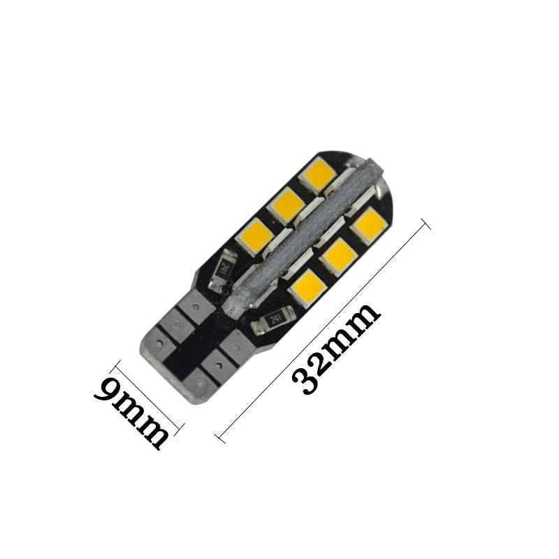 10 قطعة سيارة التصميم سيارة السيارات 12V W5W T10 24SMD 2835 LED 501 194 168 147 إسفين الباب صك قبة خريطة لمبة بيضاء نقية دافئ الأبيض