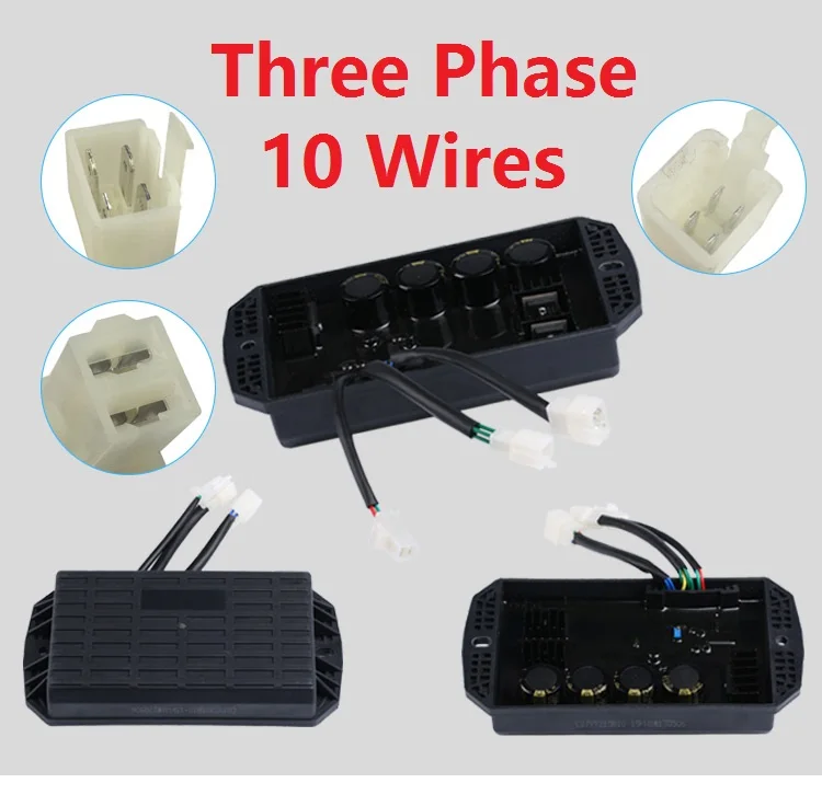 จัดส่งฟรี 1 เฟสเฟส 3 เฟส 3 เฟสเครื่องกําเนิดไฟฟ้าเบนซิน 8kW 10kW AVR ปรับแรงดันไฟฟ้าอัตโนมัติ 10 สาย