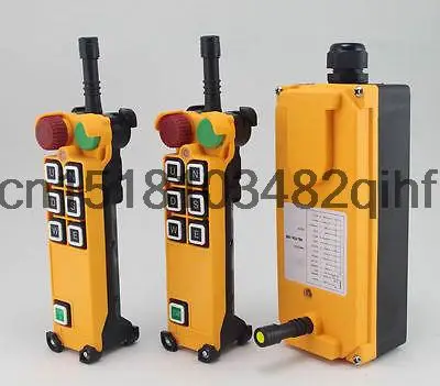 

6Channel 3 Motion 1Speed 2 transmitters Hoist Crane Remote Control System E-Stop