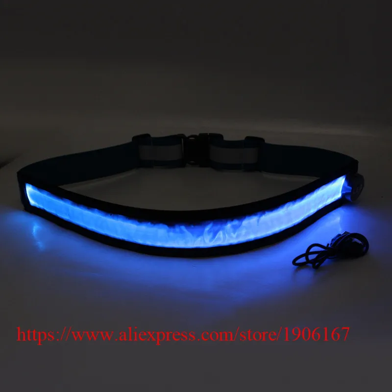 Hot Sale LED Flashing Party Waistband Safety Reflective Belt Waistband Girdle For Event Party Supplies