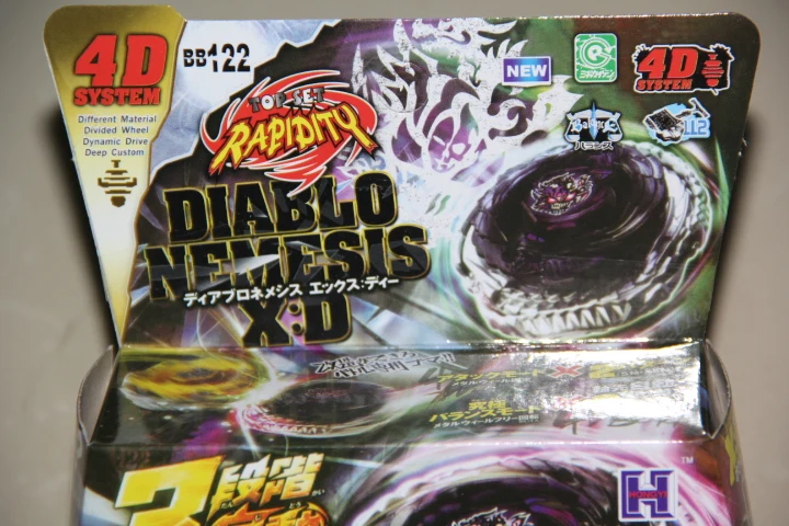 Spinning Top Nemesis Metal Fury 4D BB122 Legends Hyperblade Toy Launcher Set For b-daman peonza