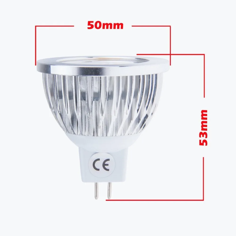 Led Bulb Light MR16 COB Spotlight 3W 5W DC 12V 3000K 4000K 6500K Warm White Nature White Cool White lamp Spot Light 10 pcs