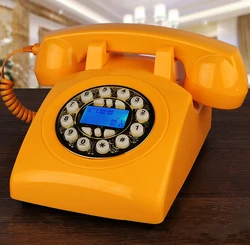 landline telephone vintage home fixed phone antique court telephone made of ABS claret phone retro telephones telefono fijo