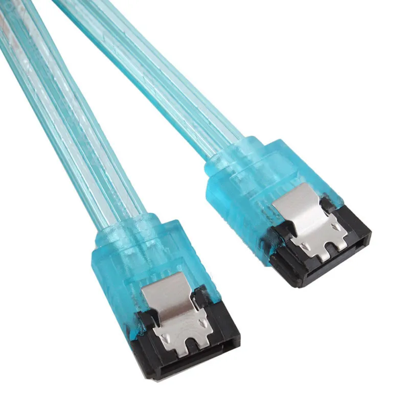 5PCS/lot Super Speed SATA 3.0 III SATA3 6GB/s Hard Disk Drive Cable Blue Durable 50cm