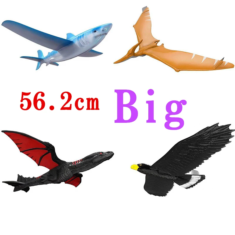 EPP Airplane Hand Launch Throwing Glider Aircraft Inertial Foam Dragon Eagle Shark Plane Model Outdoor Toy Educational Toys Gift