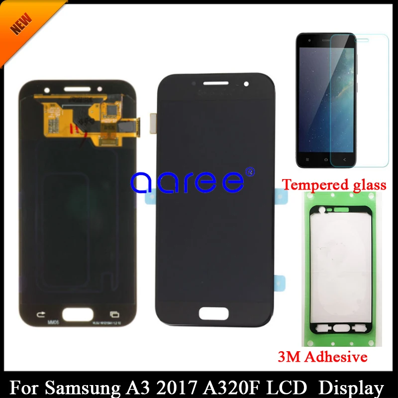 

100% tested Super AMOLED LCD For Samsung A320 LCD For Samsung A3 2017 A320 Display LCD Screen Touch Digitizer Assembly