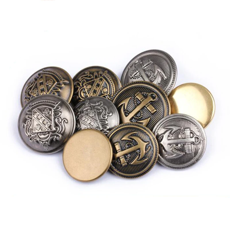 Retro bronze buttons silver bronze anchor buttons plastic decorative buttons 18mm&20mm&25mm 1200 pcs/lot