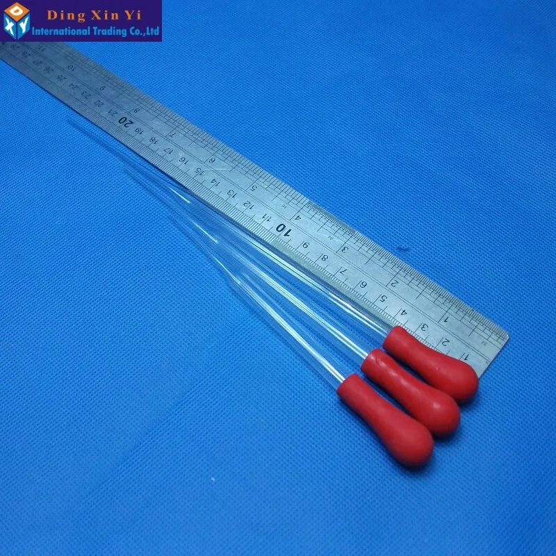 10PCS/LOT 12.5CM Length Lab Pipette Dropper Glass dropper plastic head dropper laboratory use