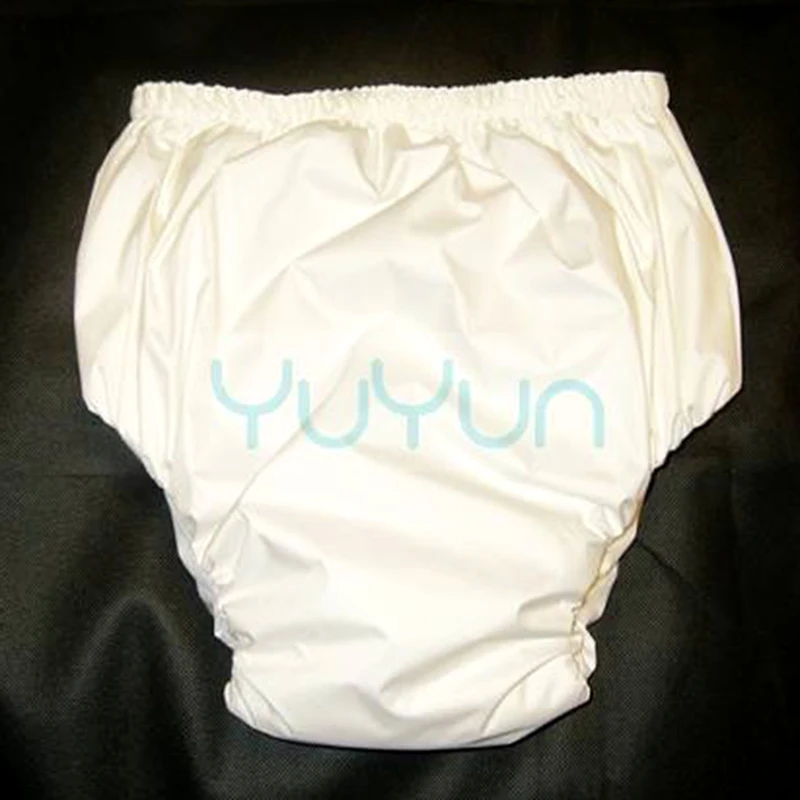 Free Shipping FUUBUU2034-WHITE-M  Adult diapers/The old man of diapers/Waterproof shorts/Incontinence/Waterproof and breathable