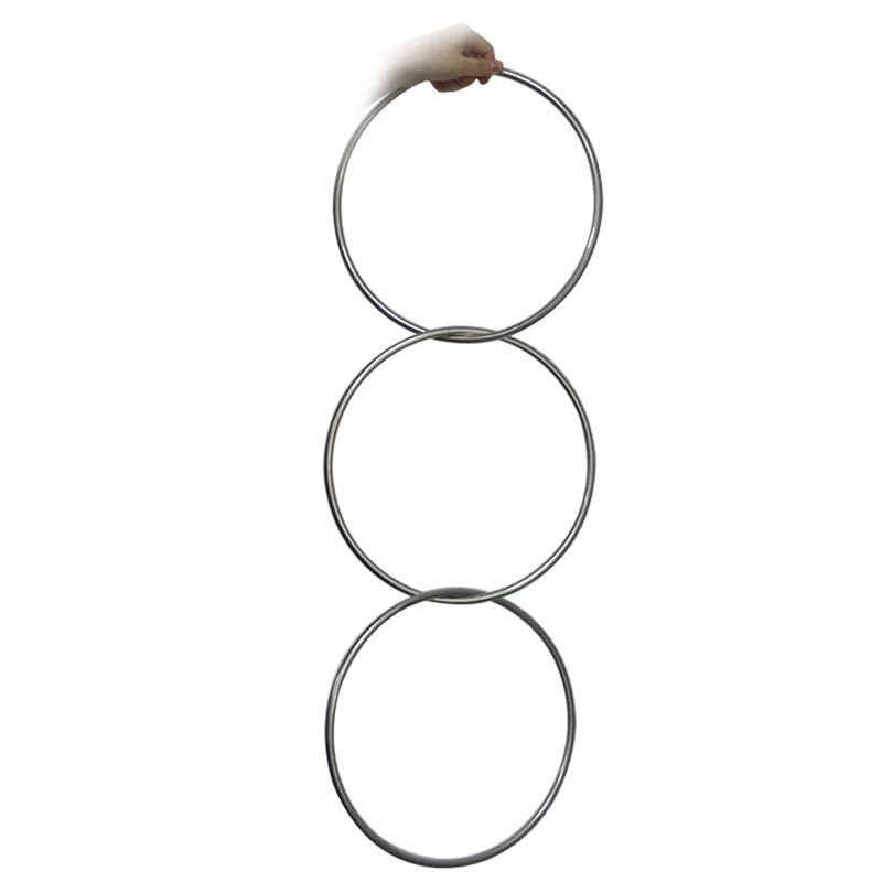 Large Size Magnetic Linking Ring 3 Rings Set (Dia*31cm,Stainless Steel) Magic Tricks Magician Stage Illusion Gimmick Prop Comedy