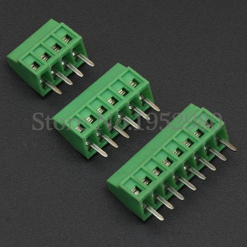 50PCS 2.54MM PCB Universal  Screw Terminal Blocks Connector KF128 2/3/4/5/6/7/8/9/10-12 Pin/Poles KF120 Straight Pin Copper RoHS