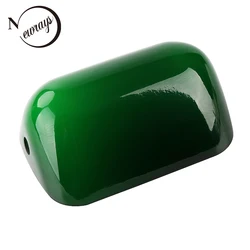 Size L15 cm W9.5 cm Glass bankers lamp cover Bankers Lamp Green/white Glass Shade Cased Replacement lampshade