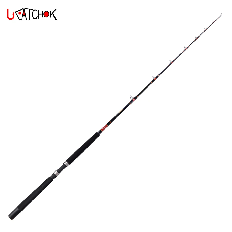 2pcs/pack 2.15M Single Section Catfish rod Marine Boat jgging trolling Rod Big Game Fishing Rod