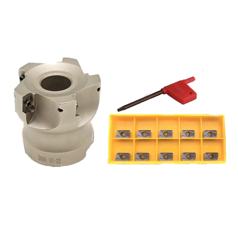 

1 комплект, лицевая мельница, прямоугольный резак BAP300R 50 22 10 шт. APMT1135 вставки, фрезерный станок с ЧПУ
