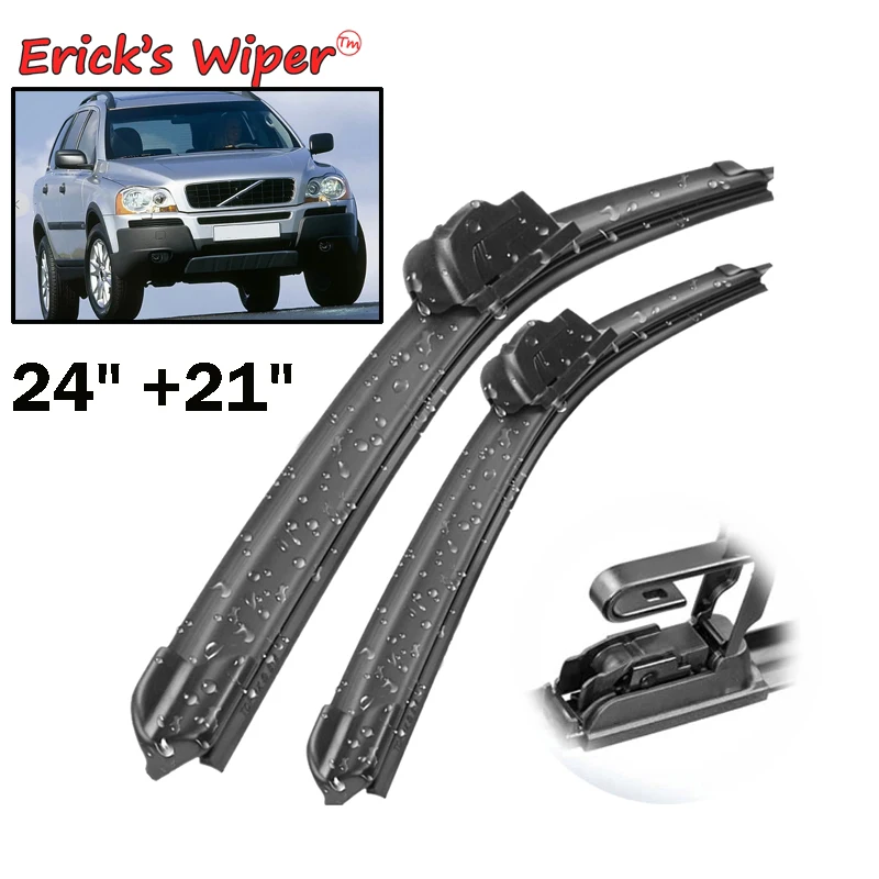 

Erick's Wiper Front Wiper Blades For Volvo XC90 MK1 2002 - 2004 Windshield Windscreen Clean Window Car Rain Brushes 24"+21"