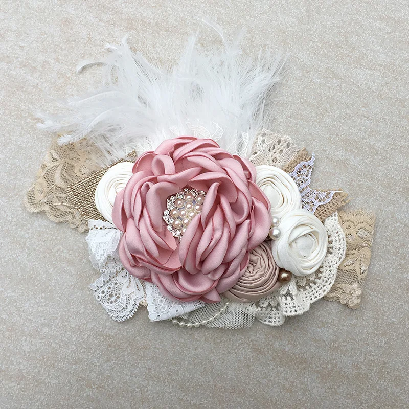 Flower Girl Headband Kids Hair Accessories Photo Prop