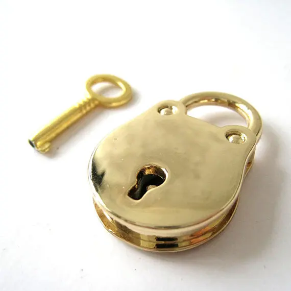 Gold Frog Shaped Lock Key Set for Hand Bag Clutch Backpack