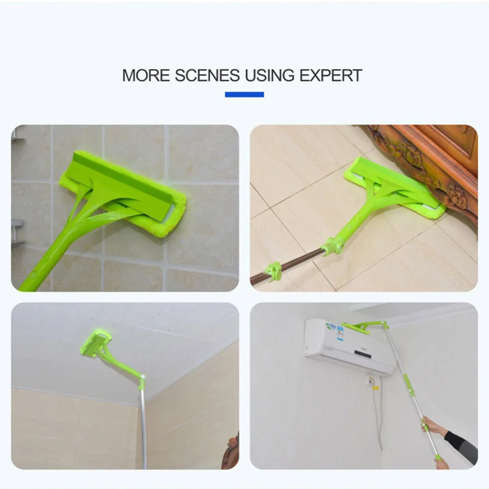 Telescopic High-rise Cleaning Glass Sponge Mop Multi Cleaner Brush Washing Windows Dust Brush Easy Clean the Windows Hobot