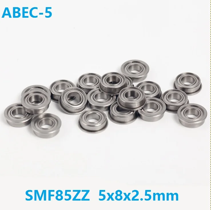 

50pcs/lot ABEC-5 SMF85 SMF85ZZ SF675ZZ SF675-ZZ ZZ flange flanged Deep Groove Ball Bearing Stainless Steel 5*8*2.5mm 5x8x2.5mm