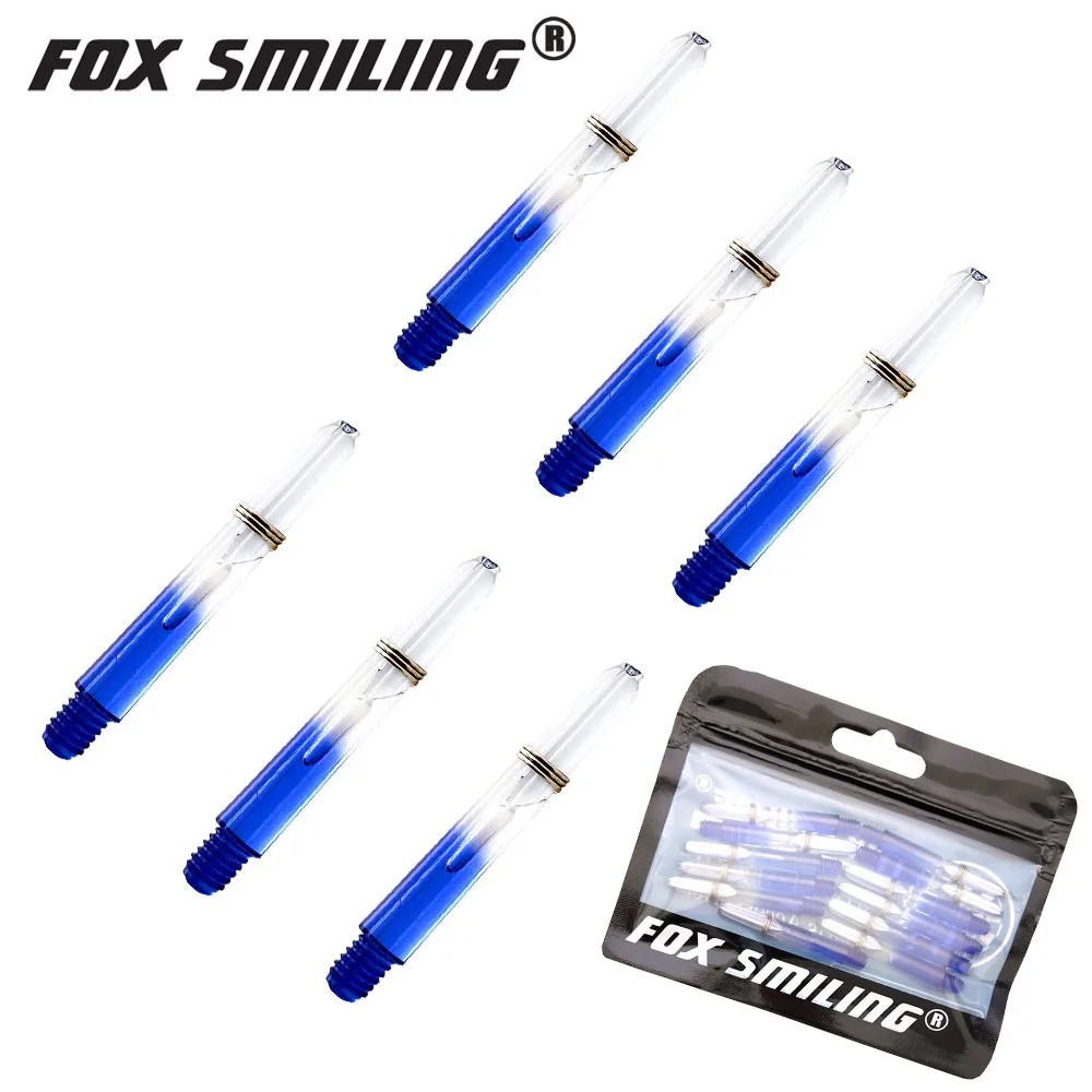 Fox Smiling-Ejes de dardos, eje de nailon para dardos profesionales, accesorios de plástico, 5 colores, 2BA, 35mm, 12 unidades