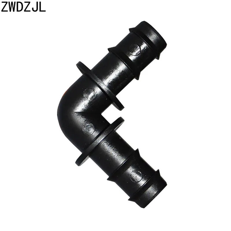 

16mm Garden Hose Connection 1/2 Elbow Barb Knee 90 Degrees Elbow Hose Repair Adapter Irrigation System Fittings 50pcs